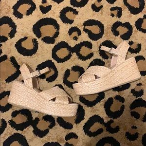 ASOS wicker platform sandals